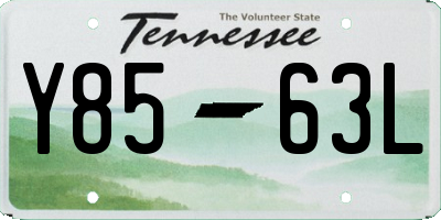 TN license plate Y8563L