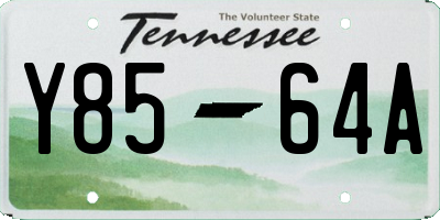 TN license plate Y8564A