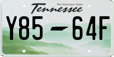 TN license plate Y8564F