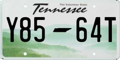 TN license plate Y8564T