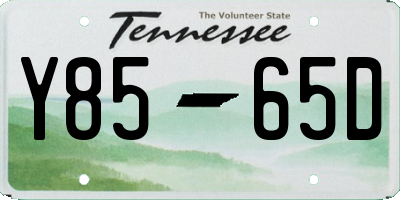 TN license plate Y8565D