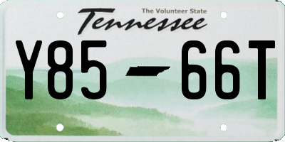 TN license plate Y8566T