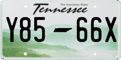TN license plate Y8566X