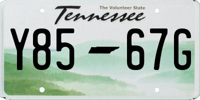 TN license plate Y8567G