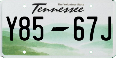 TN license plate Y8567J