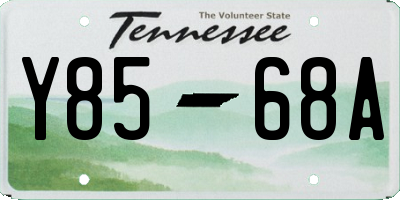 TN license plate Y8568A