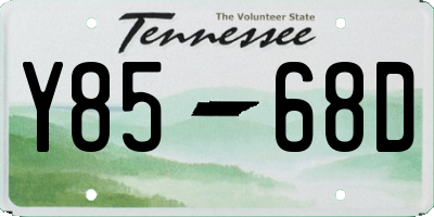 TN license plate Y8568D