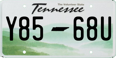 TN license plate Y8568U