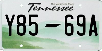 TN license plate Y8569A