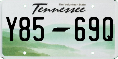 TN license plate Y8569Q