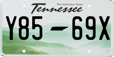 TN license plate Y8569X