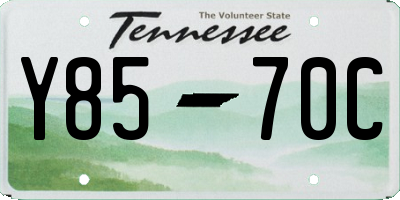 TN license plate Y8570C