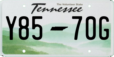 TN license plate Y8570G