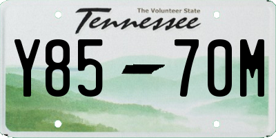 TN license plate Y8570M
