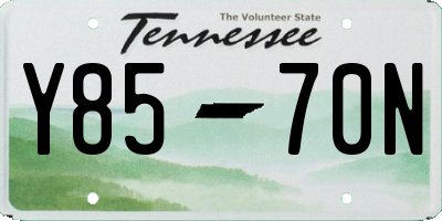 TN license plate Y8570N