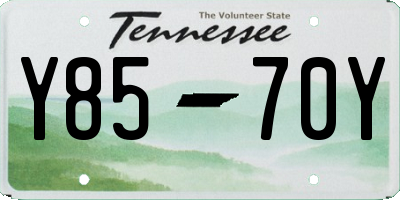 TN license plate Y8570Y