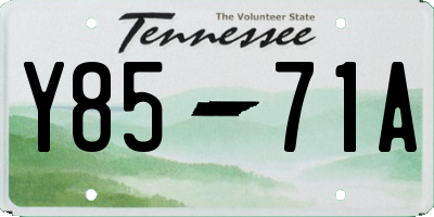 TN license plate Y8571A