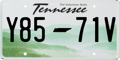 TN license plate Y8571V