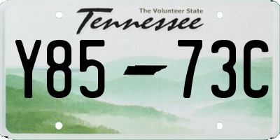 TN license plate Y8573C