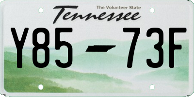 TN license plate Y8573F