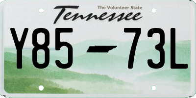 TN license plate Y8573L