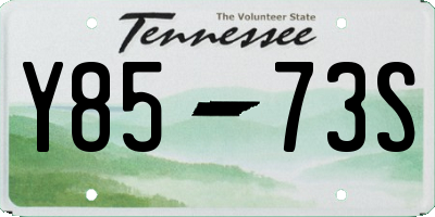 TN license plate Y8573S