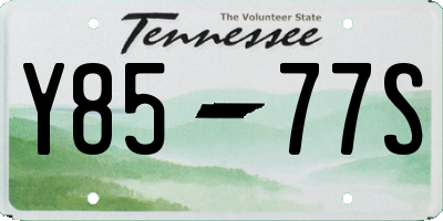 TN license plate Y8577S