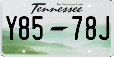 TN license plate Y8578J