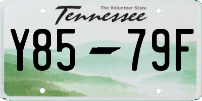 TN license plate Y8579F