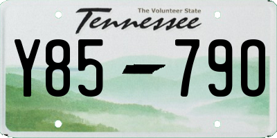 TN license plate Y8579O