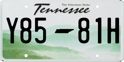 TN license plate Y8581H