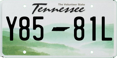 TN license plate Y8581L
