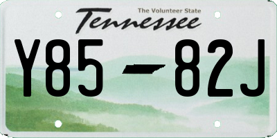 TN license plate Y8582J