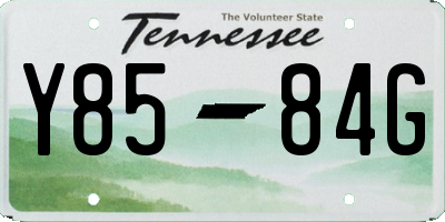 TN license plate Y8584G
