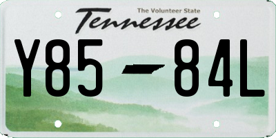 TN license plate Y8584L