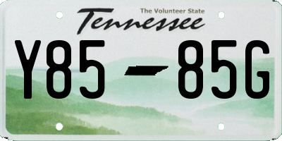 TN license plate Y8585G