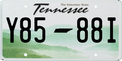 TN license plate Y8588I