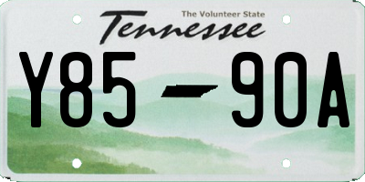 TN license plate Y8590A