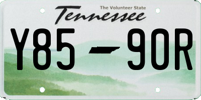 TN license plate Y8590R