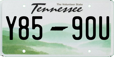 TN license plate Y8590U