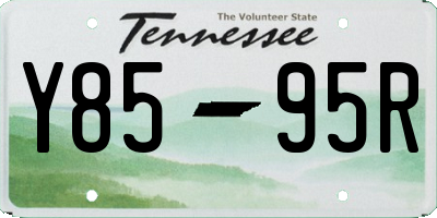 TN license plate Y8595R