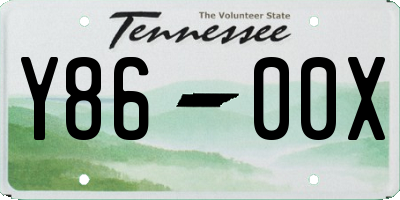 TN license plate Y8600X