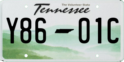 TN license plate Y8601C