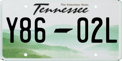 TN license plate Y8602L