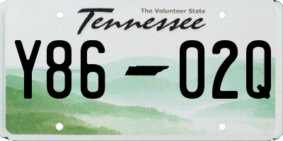 TN license plate Y8602Q