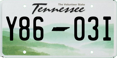 TN license plate Y8603I
