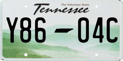 TN license plate Y8604C