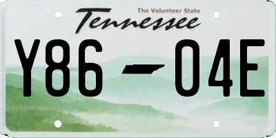 TN license plate Y8604E