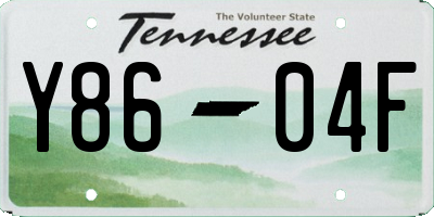 TN license plate Y8604F