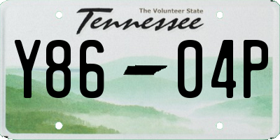 TN license plate Y8604P